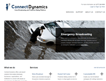 Tablet Screenshot of connectdynamics.com